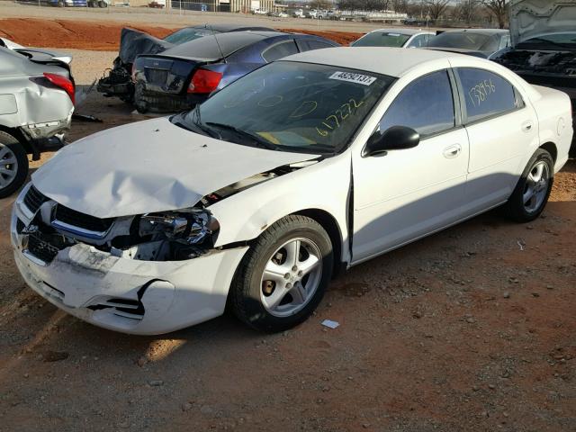 1B3EL46R75N617272 - 2005 DODGE STRATUS SX WHITE photo 2