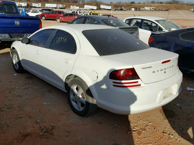 1B3EL46R75N617272 - 2005 DODGE STRATUS SX WHITE photo 3