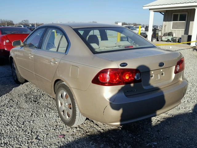 KNAGE123775094630 - 2007 KIA OPTIMA LX GOLD photo 3