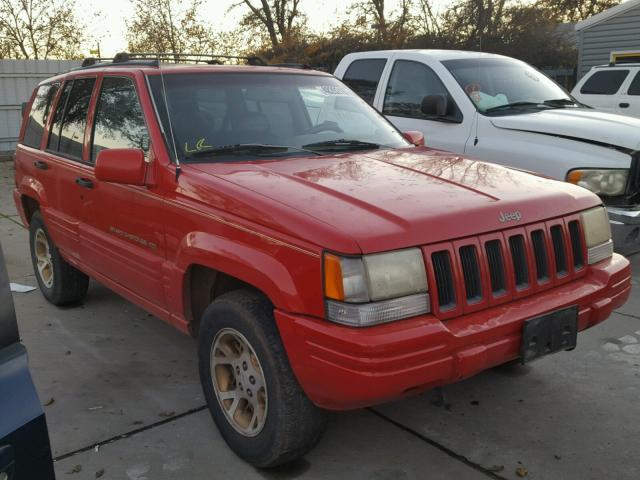 1J4GZ78Y1VC552307 - 1997 JEEP GRAND CHER RED photo 1