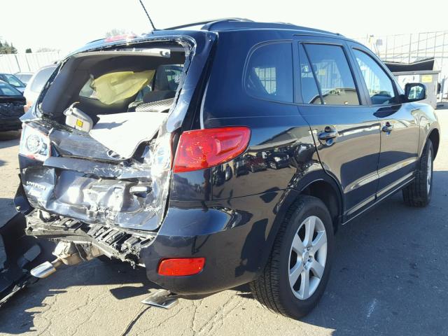 5NMSH13EX7H082506 - 2007 HYUNDAI SANTA FE S BLUE photo 4