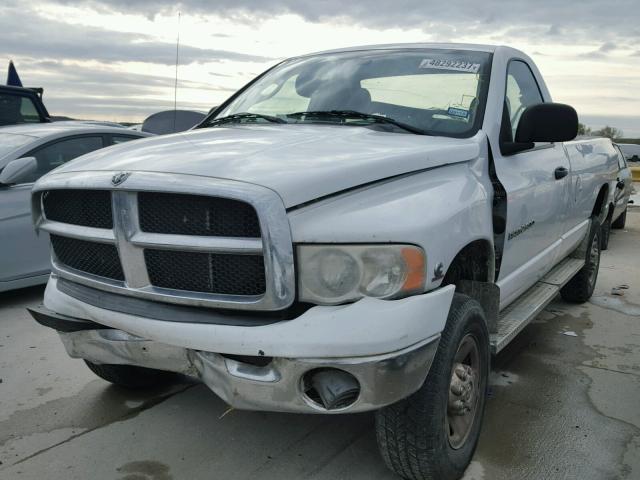 3D7KS26C65G766226 - 2005 DODGE RAM 2500 S WHITE photo 2