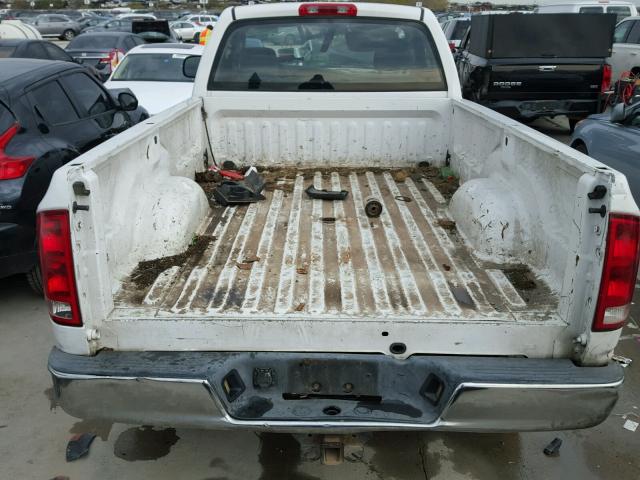 3D7KS26C65G766226 - 2005 DODGE RAM 2500 S WHITE photo 6