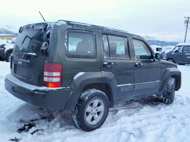 1J8GN28K59W510042 - 2009 JEEP LIBERTY SP GREEN photo 4