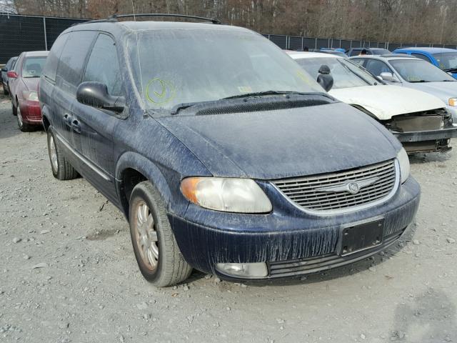 2C8GP54L44R587955 - 2004 CHRYSLER TOWN & COU BLUE photo 1