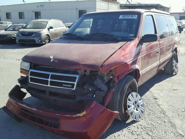 1B4GH44R2RX311986 - 1994 DODGE GRAND CARA RED photo 2