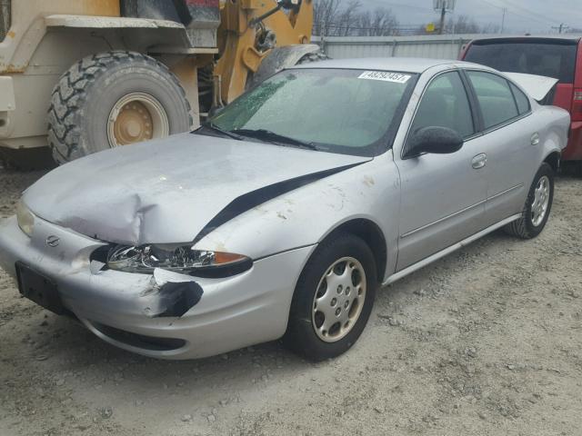 1G3NK52F63C226139 - 2003 OLDSMOBILE ALERO GX SILVER photo 2