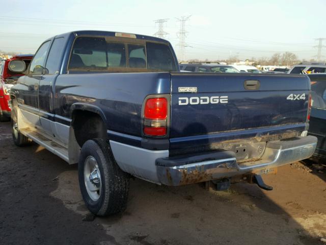 3B7HF13Y21M568046 - 2001 DODGE RAM 1500 BLUE photo 3