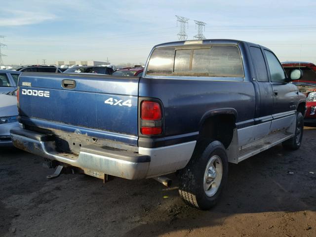 3B7HF13Y21M568046 - 2001 DODGE RAM 1500 BLUE photo 4