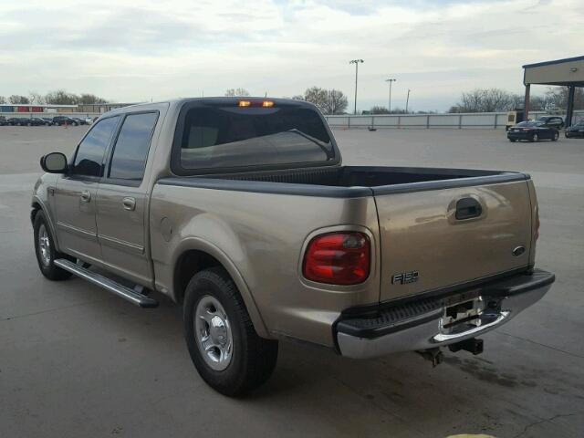 1FTRW07L31KF03288 - 2001 FORD F150 SUPER BEIGE photo 3