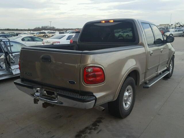 1FTRW07L31KF03288 - 2001 FORD F150 SUPER BEIGE photo 4