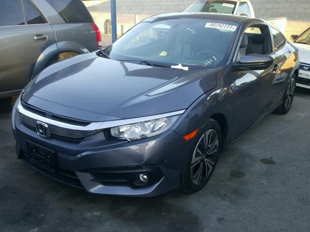 2HGFC3B32HH358171 - 2017 HONDA CIVIC EX ნაცრისფერი ფოტო 2