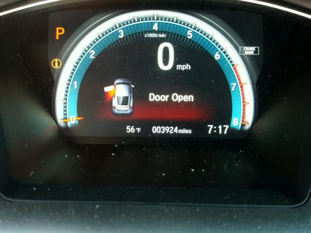 2HGFC3B32HH358171 - 2017 HONDA CIVIC EX ნაცრისფერი ფოტო 8