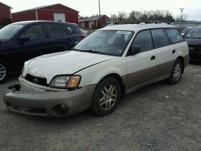 4S3BH675X27632956 - 2002 SUBARU LEGACY OUT WHITE photo 2