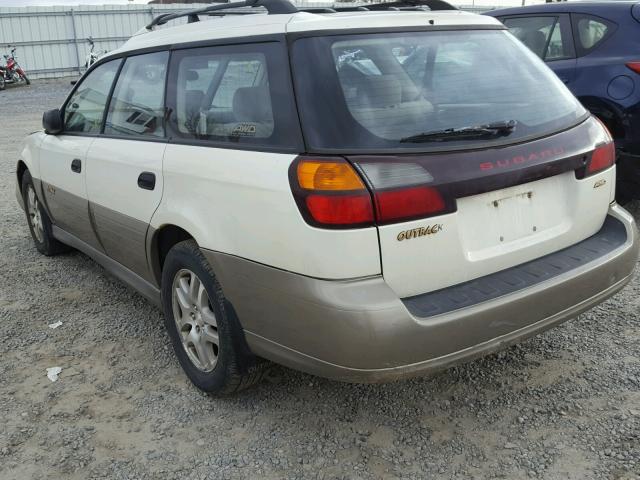 4S3BH675X27632956 - 2002 SUBARU LEGACY OUT WHITE photo 3