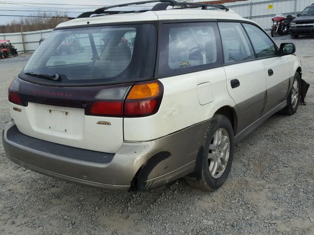 4S3BH675X27632956 - 2002 SUBARU LEGACY OUT WHITE photo 4