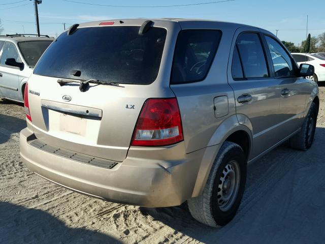 KNDJD733755363557 - 2005 KIA SORENTO EX GOLD photo 4