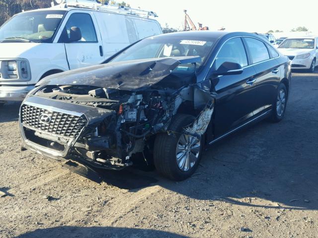 KMHE24L19GA016886 - 2016 HYUNDAI SONATA HYB BLACK photo 2