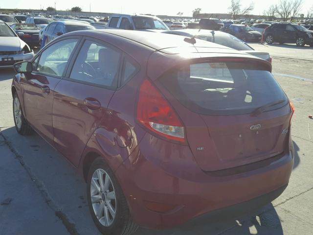 3FADP4EJ0BM121705 - 2011 FORD FIESTA SE MAROON photo 3