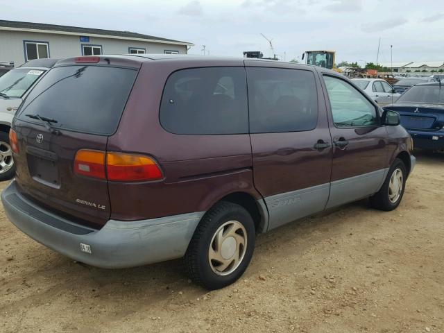 4T3ZF13C6YU306841 - 2000 TOYOTA SIENNA LE MAROON photo 4