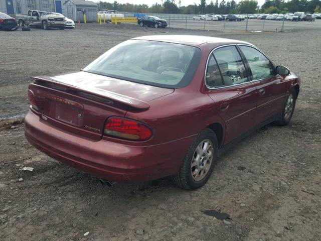 1G3WS52H11F267151 - 2001 OLDSMOBILE INTRIGUE G RED photo 4