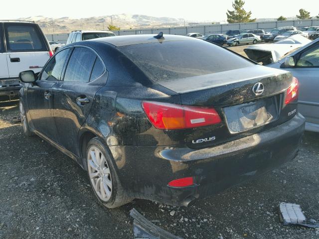 JTHCK262875015501 - 2007 LEXUS IS 250 BLACK photo 3