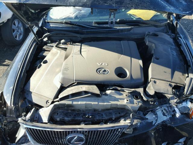 JTHCK262875015501 - 2007 LEXUS IS 250 BLACK photo 7