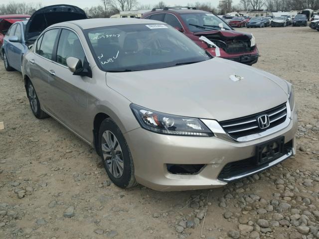 1HGCR2F38EA260259 - 2014 HONDA ACCORD LX GOLD photo 1