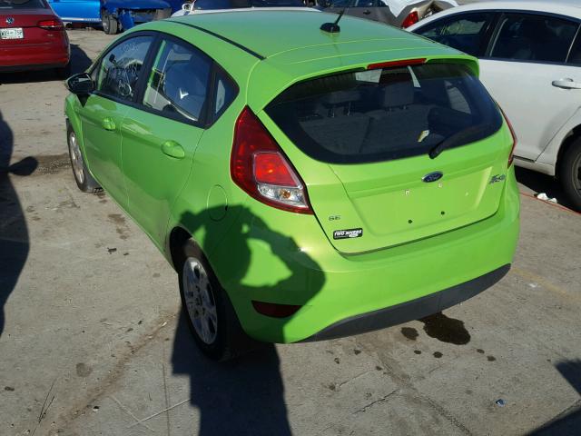 3FADP4EJXEM131226 - 2014 FORD FIESTA SE GREEN photo 3