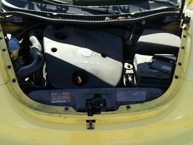 3VWCF21C0YM437339 - 2000 VOLKSWAGEN NEW BEETLE Sarı foto 7