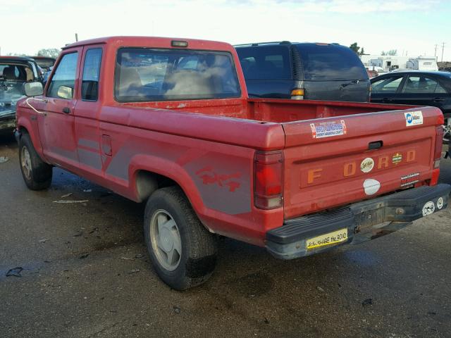 1FTCR15T7NTA83346 - 1992 FORD RANGER SUP RED photo 3