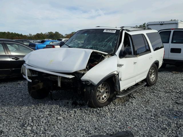 1FMRU15W81LA08664 - 2001 FORD EXPEDITION WHITE photo 2