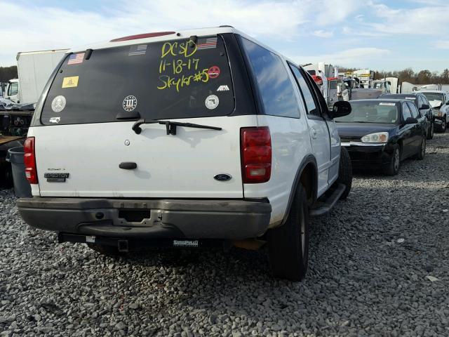 1FMRU15W81LA08664 - 2001 FORD EXPEDITION WHITE photo 4