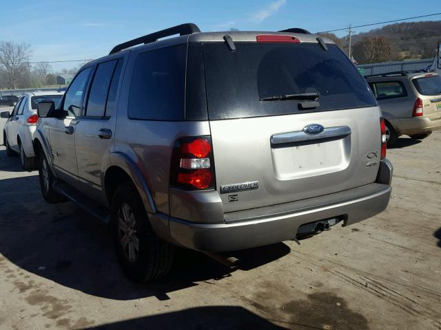 1FMEU73E28UA86745 - 2008 FORD EXPLORER X GRAY photo 3