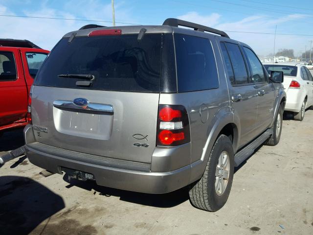 1FMEU73E28UA86745 - 2008 FORD EXPLORER X GRAY photo 4