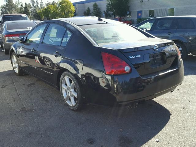 1N4BA41E04C856996 - 2004 NISSAN MAXIMA SE BLACK photo 3