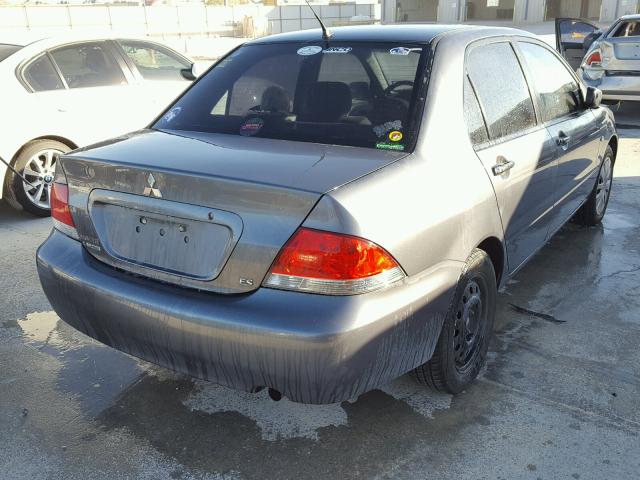 JA3AJ26E66U070800 - 2006 MITSUBISHI LANCER ES SILVER photo 4