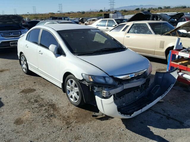 19XFA1F55AE002304 - 2010 HONDA CIVIC LX WHITE photo 1