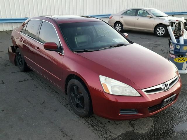 1HGCM66566A051305 - 2006 HONDA ACCORD EX RED photo 1