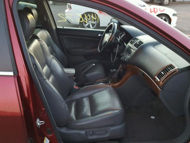 1HGCM66566A051305 - 2006 HONDA ACCORD EX RED photo 5