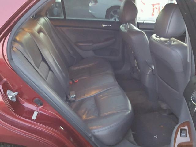 1HGCM66566A051305 - 2006 HONDA ACCORD EX RED photo 6