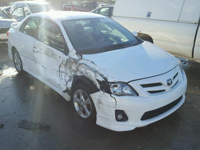 5YFBU4EE6DP221364 - 2013 TOYOTA COROLLA BA WHITE photo 1