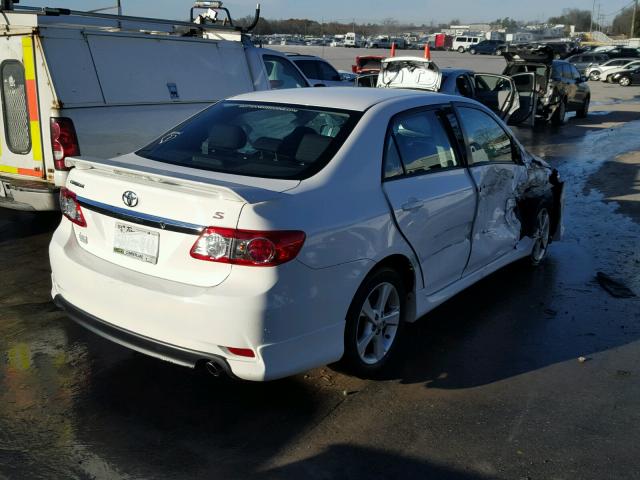 5YFBU4EE6DP221364 - 2013 TOYOTA COROLLA BA WHITE photo 4