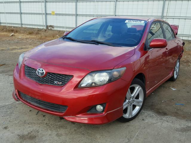 1NXBE40E49Z025045 - 2009 TOYOTA COROLLA XR 红色 照片 2