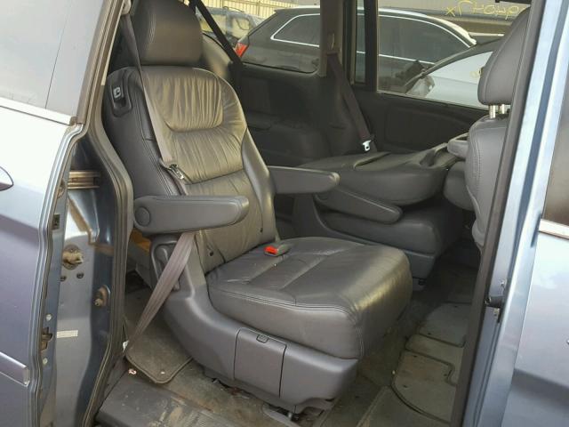 5FNRL38767B118776 - 2007 HONDA ODYSSEY EX BLUE photo 6