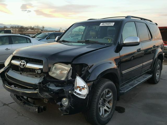 5TDBT48A97S286748 - 2007 TOYOTA SEQUOIA LI BLACK photo 2