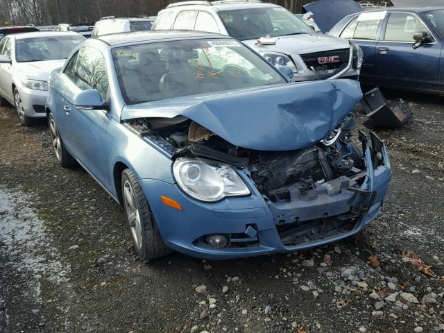 WVWCA71F07V043823 - 2007 VOLKSWAGEN EOS 2.0T S BLUE photo 1