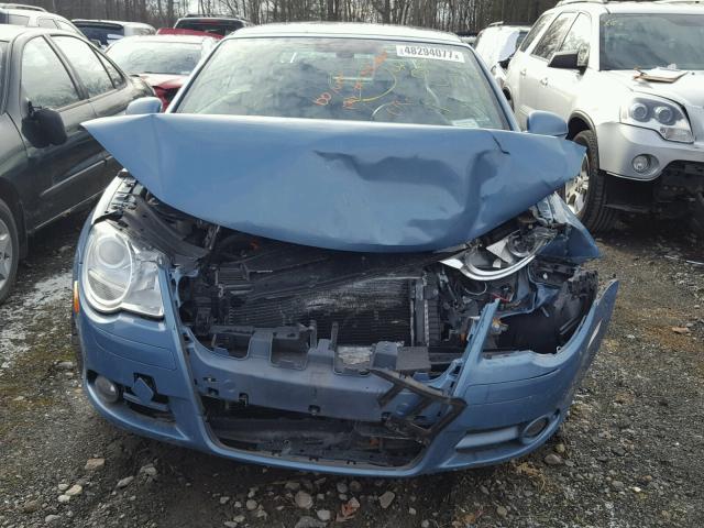WVWCA71F07V043823 - 2007 VOLKSWAGEN EOS 2.0T S BLUE photo 10