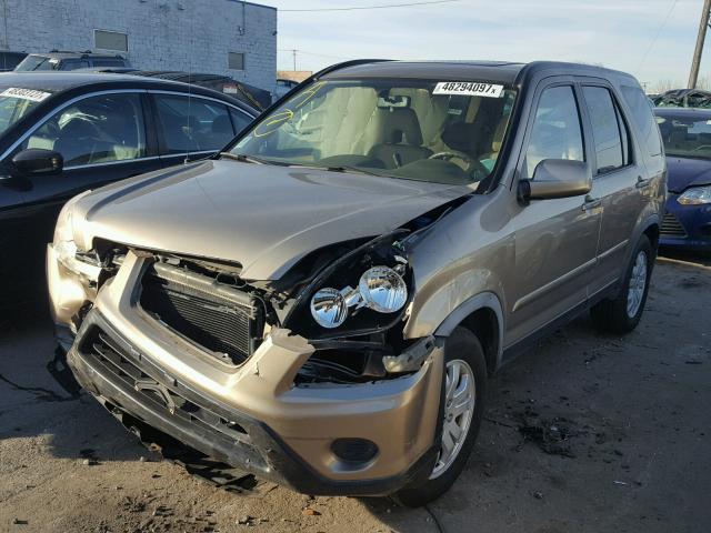 JHLRD789X6C061194 - 2006 HONDA CR-V SE GOLD photo 2