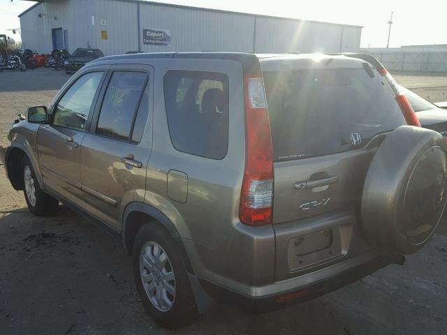 JHLRD789X6C061194 - 2006 HONDA CR-V SE GOLD photo 3